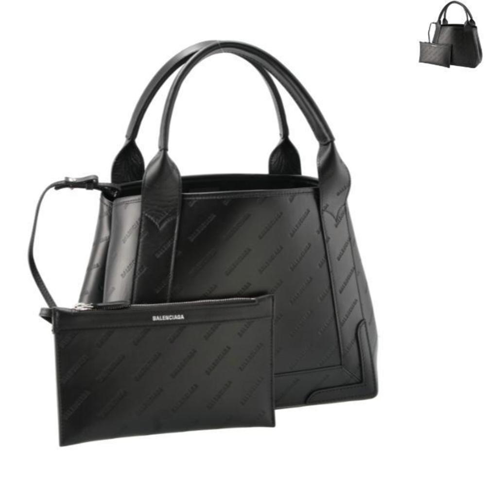 BALENCIAGA Tote Bag S NAVY CABAS Navy Hippo Shoulder Bag